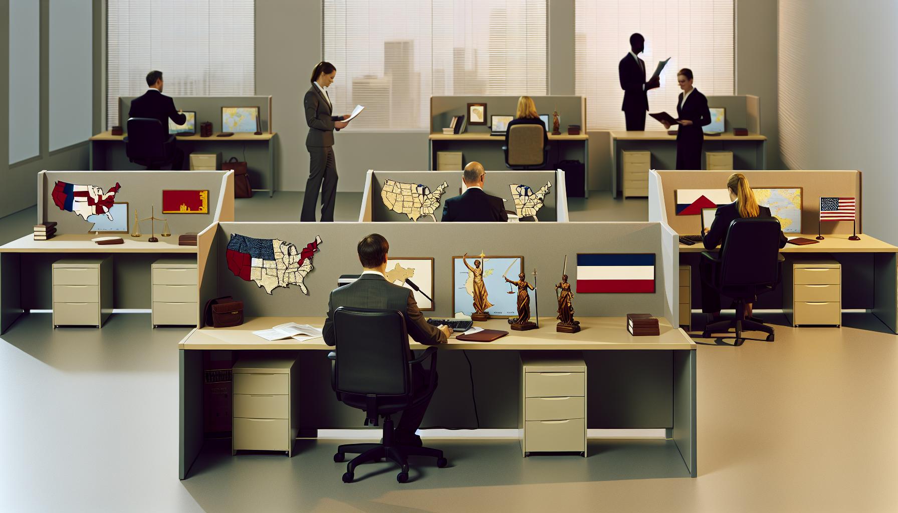 Cómo se distribuyen los abogados en las regiones del país