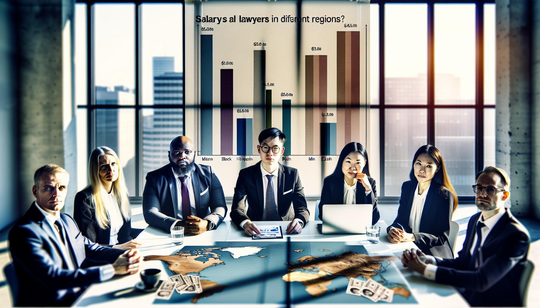 Comparativa de Salarios: Abogados en Diferentes Regiones